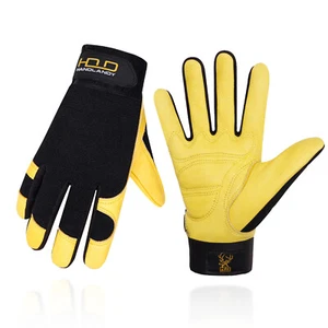 Deerskin Leather Work Gloves Men Women Utility Safety Work Gloves Driver Gloves - Bild 1 von 9