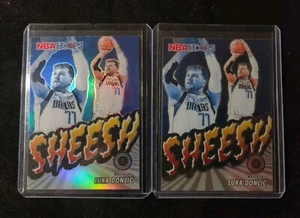 2023-24 Panini NBA Hoops Premium Stock Sheesh Silver Base Luka Doncic Mavericks - Picture 1 of 5
