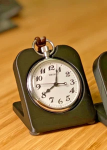 Railroad Pocket Watch Stand Holder Display Fits SEIKO Train Watch SVBR003 - Picture 1 of 8