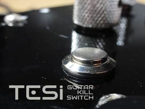 Tesi IDO/L 12mm Stainless Steel Latching Push Button Metal Kill Switch Guitar - Picture 1 of 4