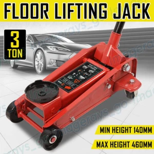 3Ton Hydraulic Floor Jack 140-460mm Super Low Profile Dual Pump Car Trolley Lift - Picture 1 of 12