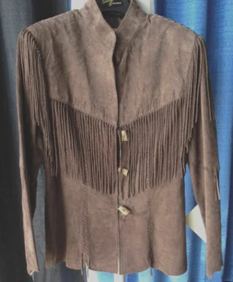 SCULLY CHEYENNE PLUS 1X 2X 3X JACKET SUEDE FRINGE RODEO WESTERN CHOCOLATE BROWN - Image 1 of 4