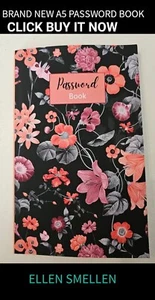 Password Book Internet Password Keeper With Alphabetical Tabs | Pocket Size P... - Picture 1 of 1