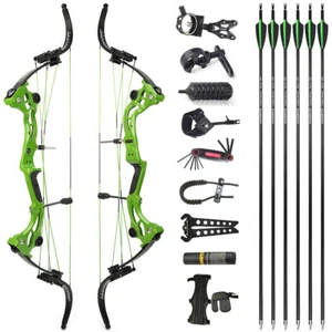 40-55lbs Recurve Bow Hunting Fishing 320FPS Compound Bow Archery Target Shooting - Picture 1 of 20