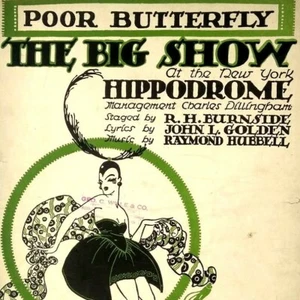 Spartito antico 1916 Poor Butterfly Big Show Ippodromo Burton Rice Artista + - Foto 1 di 3