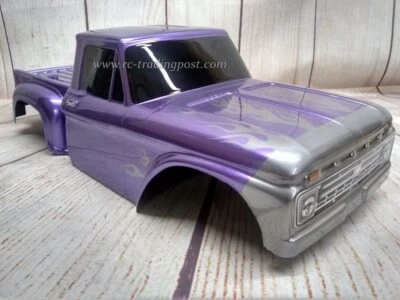 1966 Ford F-100 Custom Painted RC Body 1/10 WB 10.1"/257mm (Stampede,Granite,Vol - Image 1 of 4