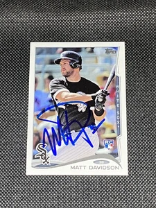 Matt Davidson Chicago White Sox Rookie Signed Auto 2014 Topps Card #US-170 ~ COA - Picture 1 of 3