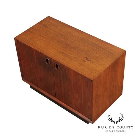 Danish Modern Teak Two-Door Media Cabinet Cover