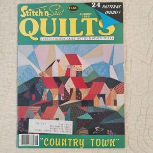 August 1985 Stitch 'n Sew Quilts Magazin 24 Muster selten Vintage - Bild 1 von 24