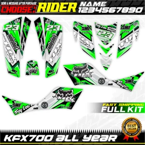kawasaki kfx 700 kfx700 graphics decals stickers kit atv wrap quad compatible - Picture 1 of 2