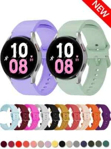 Cinturino orologio silicone nuovo per Samsung Galaxy Watch 4 5 6 7 40/44/43/47 mm - Foto 1 di 32