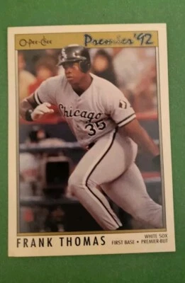 1992 O-Pee-Chee Premier  #59 Frank Thomas - Chicago White Sox - First Base - Image 1 of 2