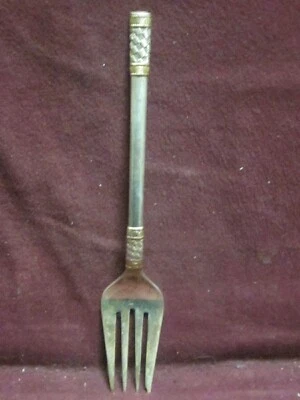  Wallace Sterling Golden Aegean Weave Salad Fork 6 3/4" 42g no monogram - Image 1 of 4