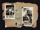 SEITE aus ALBUM * 6 Fotos 1938 SCHEVENINGEN Pier HOLLAND Leute einige Namen 