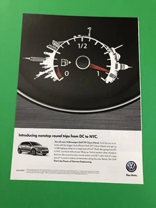 2014 2015 VOLKSWAGEN GOLF TDI VINTAGE ORIGINAL PRINT AD ADVERTISEMENT - Picture 1 of 1