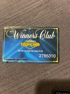 Tropicana Hotel & Casino Slot Machine Card Las Vegas Nevada Blue - Picture 1 of 2