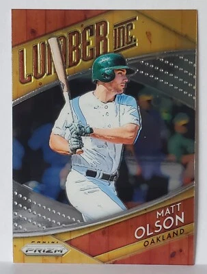 2019 Panini Prizm Lumber Inc. #LI8 Matt Olson Oakland Athletics - Image 1 of 2