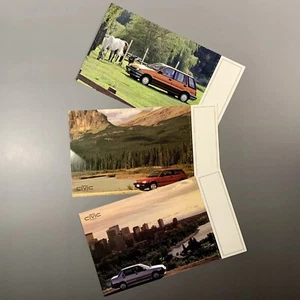 Vintage 1984 Honda Civic Shuttle/Civic 4-türige Werbung Postkarte 3er Set - Bild 1 von 10