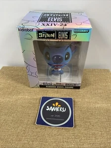 NUEVA FIGURA DE VINILO FLOCADA 2024 Kidrobot Bhunny STITCH-ELVIS AZUL HAWAIANO 4” - Imagen 1 de 6