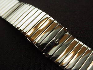 NOS GEMEX stainless fold-over clasp watch band 19mm 3/4