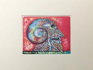 Bernhard Jäger, Abstrakter Kopf im Profil, Lithografie, signiert, nummeriert - Bild 1 von 11