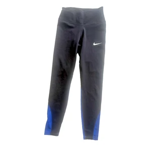 Nike Running Legging Team One 7/8 Mujer XS Apretado Negro Azul CW7283 - Imagen 1 de 3