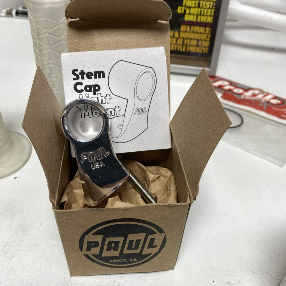 Paul Components Stem Cap Mount for 1 1/8 Threadless Systems Polished New - Image 1 of 2