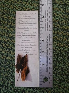 Vintage Broadman The Lord's Prayer Bookmark 1996 NOS from KJV - Picture 1 of 2