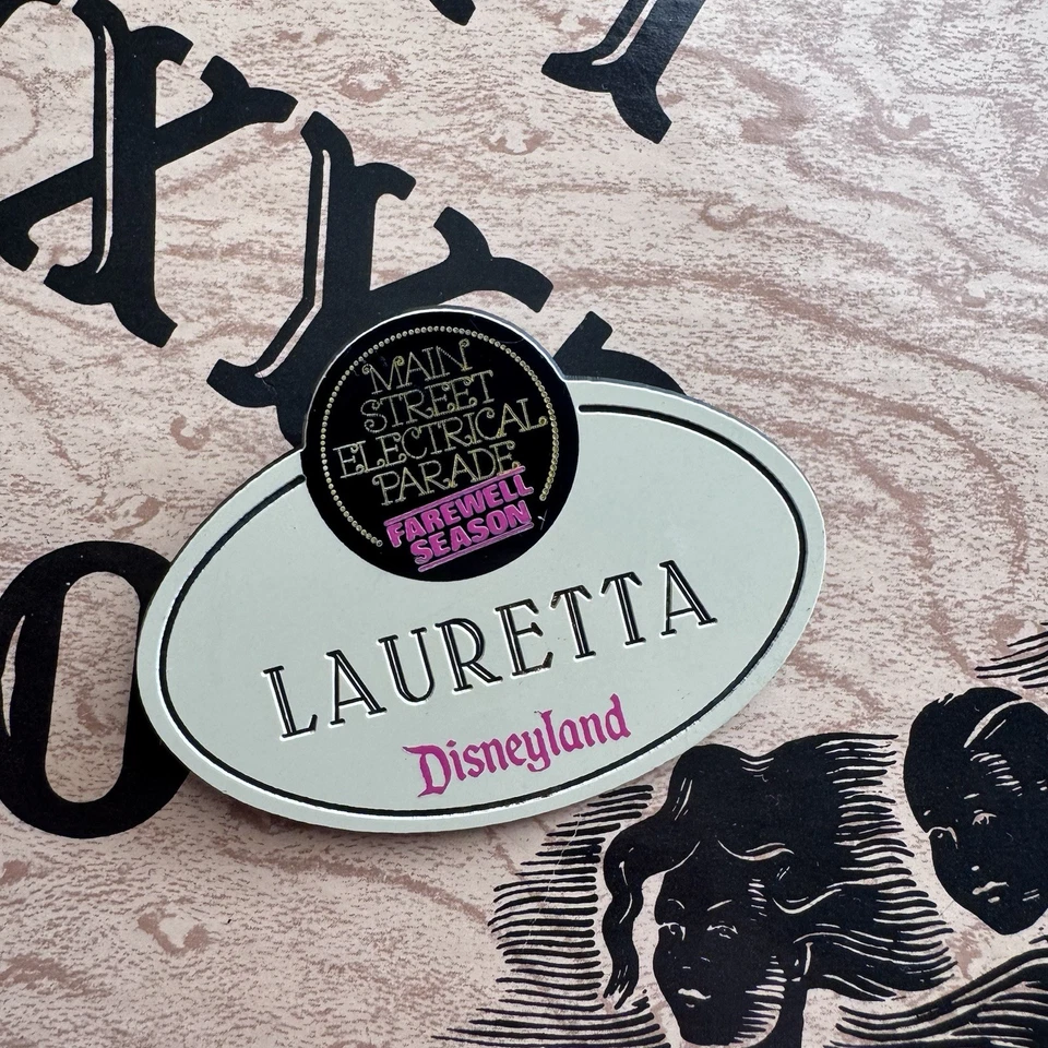 Vintage 1990s Disneyland Cast Member Name Tag- Main Street Electrical Parade - Image 1 of 3