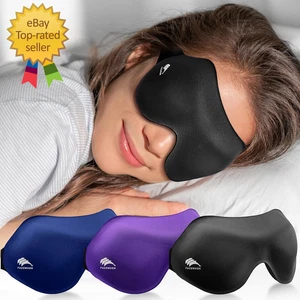 Schlaf Augenmaske für Seitenschläfer Herren Damen 3er Pack: 100% Blackout 3D Augenmasken - Bild 1 von 12