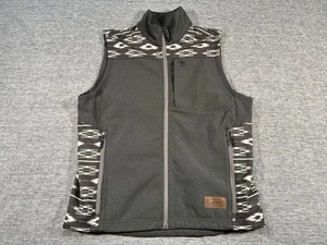 Ariat Vernon 2.0 Chimayo Softshell Vest Mens Large Grey Zip-Up Pockets - Picture 1 of 14