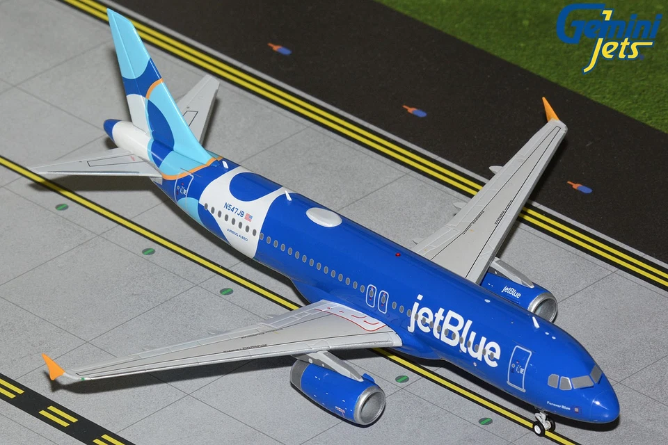 AIRBUS A320 AIRCRAFT "JETBLUE AIRWAYS" 1/200 DIECAST BY GEMINIJETS G2JBU1337