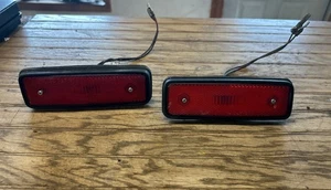 80-83 Honda Civic Hatchback Rear Side Marker Lights Used Red Pair - Picture 1 of 8