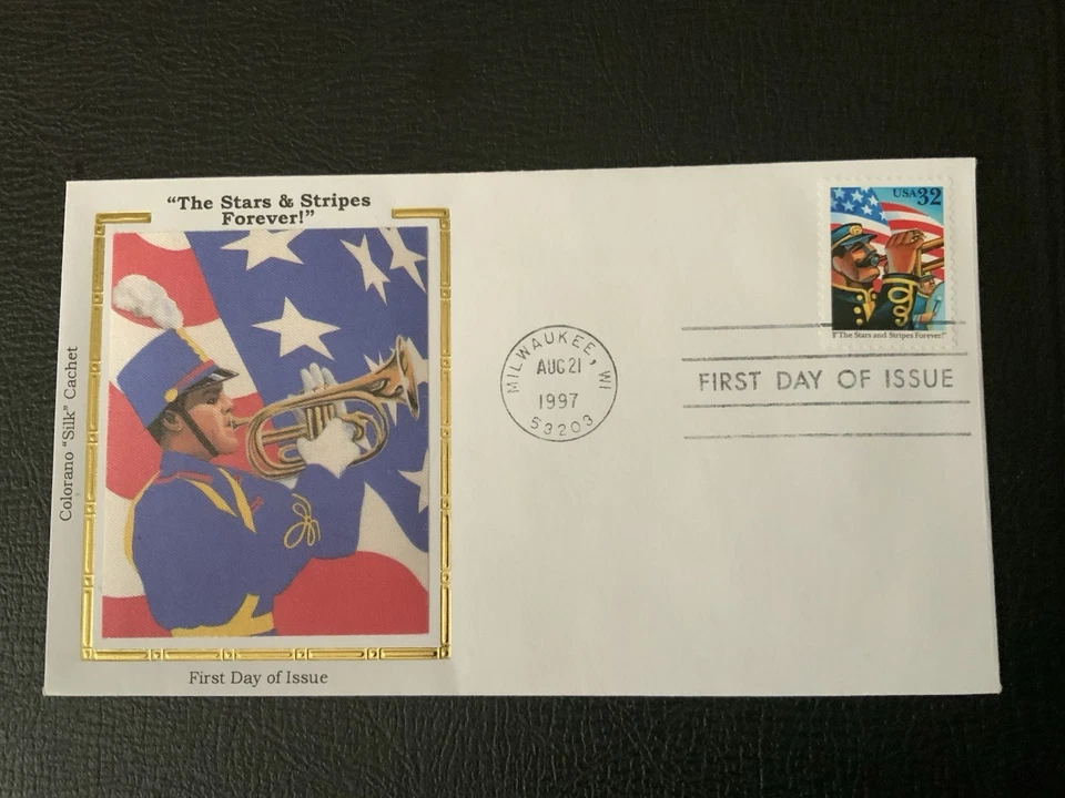 1997 #3153 32c Stars And Stripes Forever - COLORANO FDC - Image 1 of 1