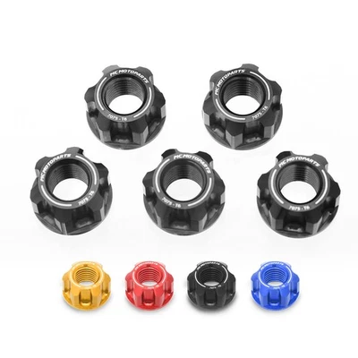 Black CNC Racing Rear Sprocket Nuts M12 For Honda CBF1000 ABS SC58 09-10 - Image 1 of 4