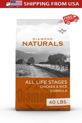 Comida seca para perros Diamond Naturals All Life Stages pollo y arroz - bolsa de 40 lb Foto 1 de 3
