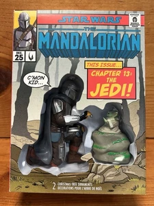 Star Wars The Mandalorian Hallmark Christmas Ornaments Grogu Scene The Jedi - Picture 1 of 6