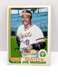1982 O-Pee-Chee - Joe Morgan - 2nd Base - Baseball - Giants - #208 - - Picture 1 of 6