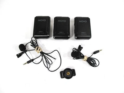 Movo WMX-1-DUO 2.4GHz Dual Wireless Lavalier Microphone System - Image 1 of 3