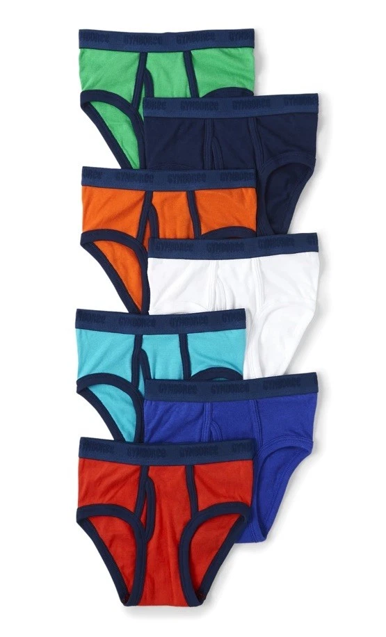 Nova CUECA GYMBOREE MASCULINA TAMANHO 3-4 PACOTE COM 7 CORES SÓLIDAS - Imagem 1 de 1