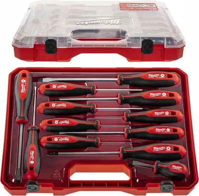 Milwaukee Set of 12 Tri-Lobe Screwdrivers 4932472003,Red Red  - Image 1 of 4