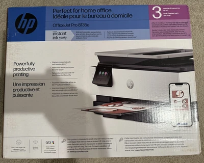 NEW HP OFFICEJET PRO 8135e WIRELESS ALL-IN-ONE COLOR PRINTER/SCANNER/COPIER/FAX - Image 1 of 3