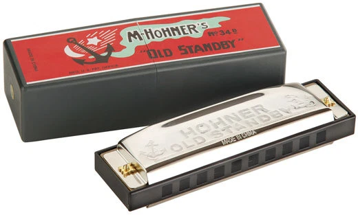 HOHNER OLD STANDBY 34B HARMONICA KEY of C COUNTRY & WESTERN