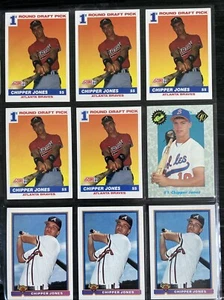 1991 Bowman-Score-Classic lot of 9 CHIPPER JONES RCs Rookie! BRAVES HOF! - Picture 1 of 2