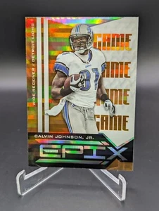 2010 Panini Epix #64 Calvin Johnson Game Orange HOF - Picture 1 of 2