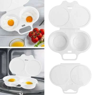Poached Egg Maker Microwave Egg Steamer DIY Eggs Round Poached Eggs 2 Eggs - Image 1 of 4