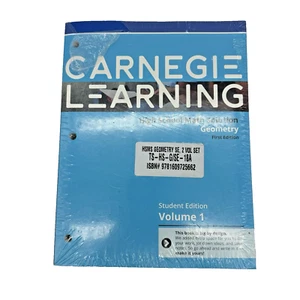 Carnegie Learning Geometry High School Math Solution 2 Volume Set Student Editio - Picture 1 of 15