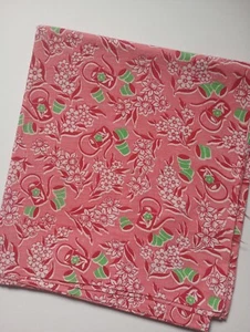 Vintage Full Feedsack 36x21.5 (45) Unopened Pink With Flower Pots & Watering Can - Picture 1 of 3