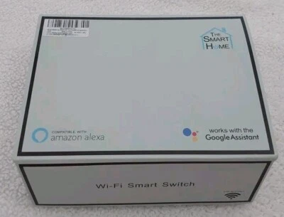 The Smart Home Smart WIFI Switch Paquete de 4 Blanco Compatible Alexa Funciona Gafas Foto 1 de 4