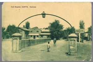 POSTAL INDIO HOSPITAL CIVIL QUETTA PAKISTÁN C1906 - KC MARROTT KARACHI - Imagen 1 de 2